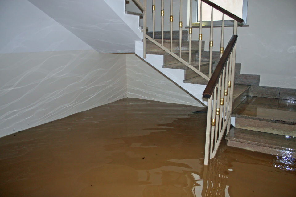 flooded home